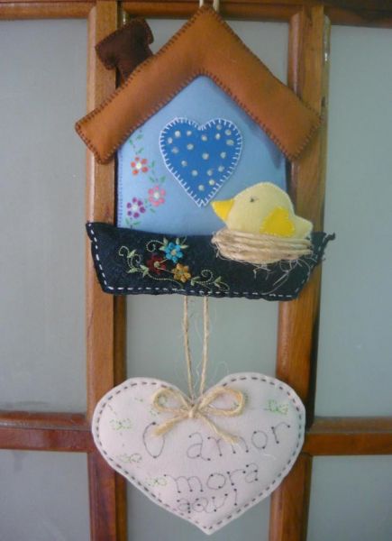 Enfeite de Porta - Casinha de Passarinho